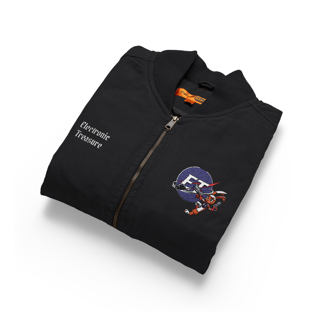Electronic Treasure x CornerStone Washed Duck Cloth Vest | Custom Embroidered Enzo Mascot | Personalized Workwear Streetwear Vest | Anime Work Vest