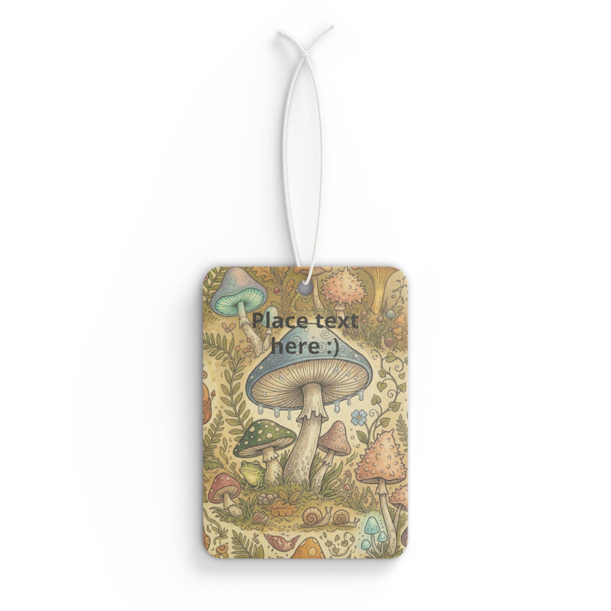 Fungi & Fresh — Cottagecore Mushroom Car Air Freshener ✨ Whimsical Forest Hanging Freshener | Cute Car Accessory
