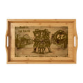 The Legendary Drifters: Outlaw Melody — Engraved Bamboo Rolling Tray | Electronic Treasure Western Anime Art | Stoner Gift | Smoke Tray