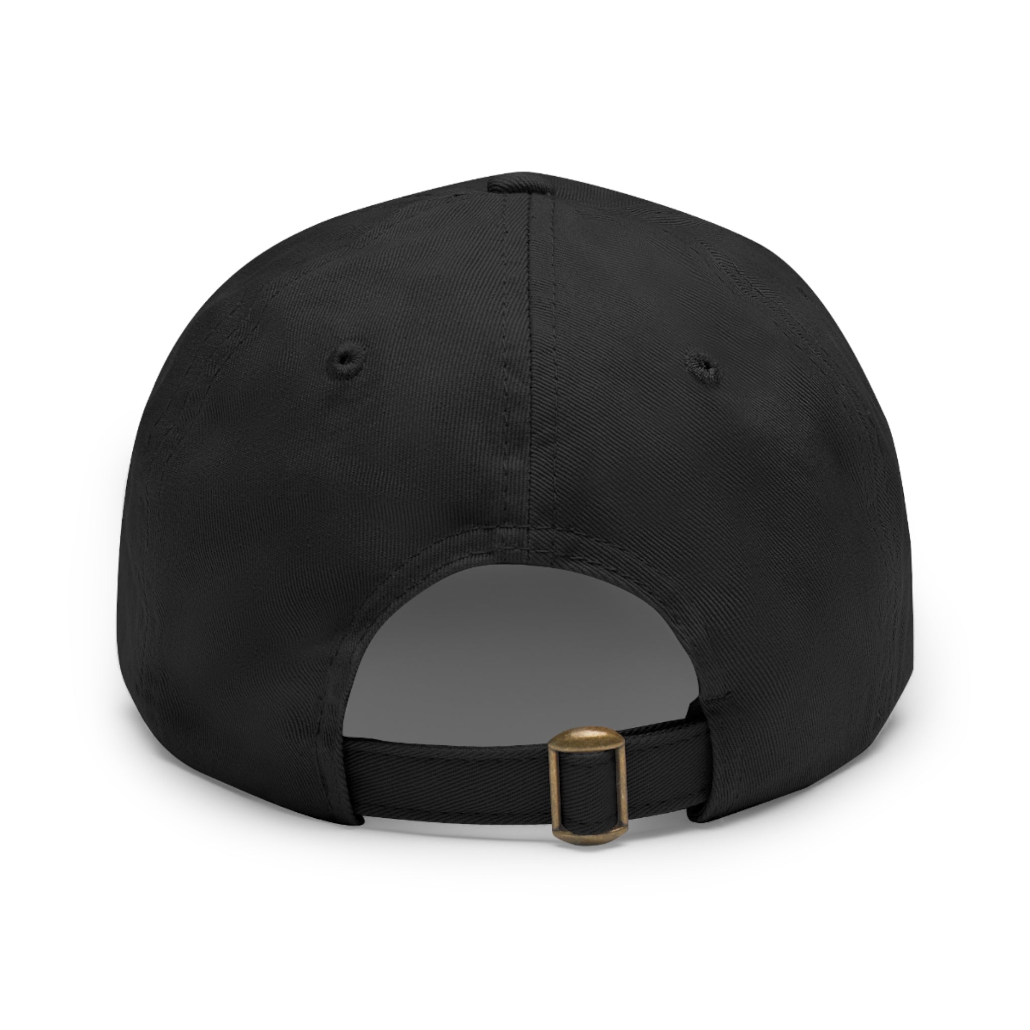 Electronic Treasure Dad Hat – Enzo Mascot Rectangular Leather Patch Cap