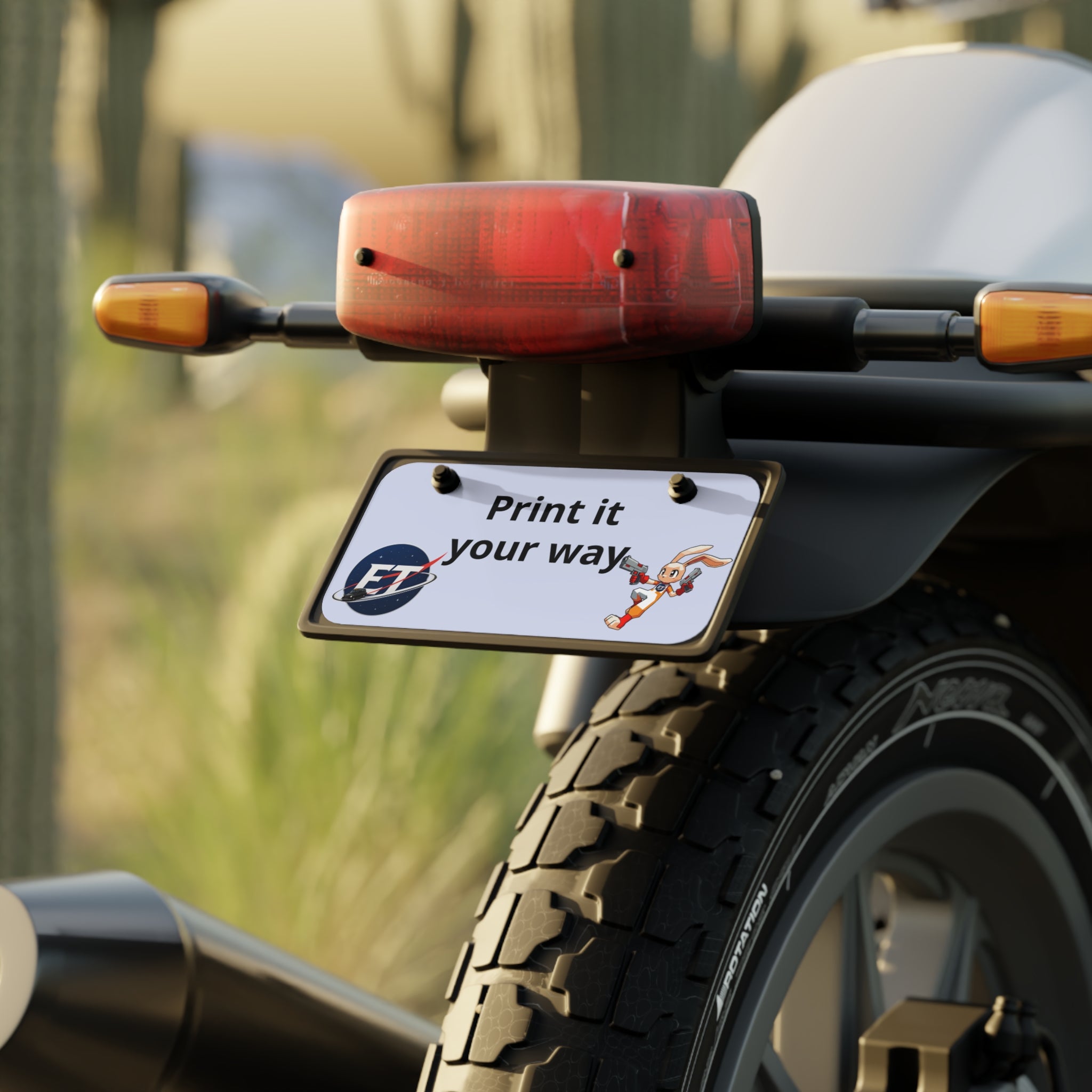 Custom Mini License Plate – Personalized aluminum Bike & Car vanity Tag