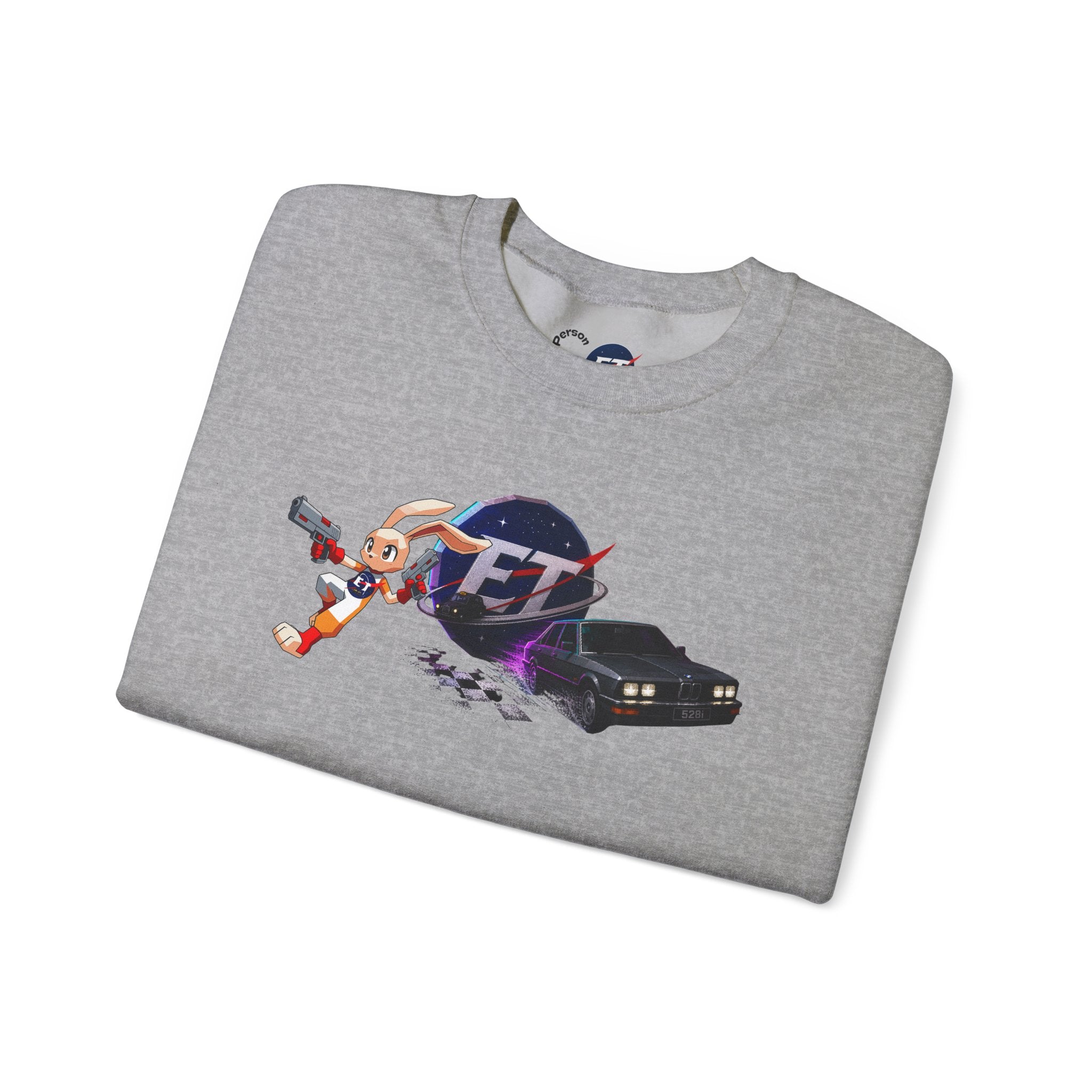Retro Racer Anime Sweatshirt | Vaporwave JDM Car Graphic Crewneck | Y2K Streetwear Pullover | Unisex Racing Anime Print