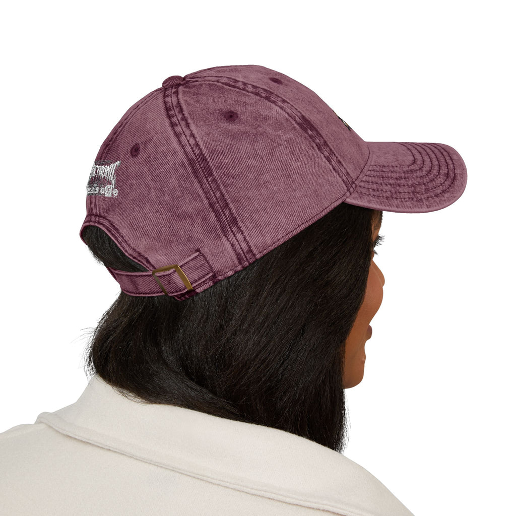 Red Haired Racer Vintage Embroidered Hat | Anime Racing Dad Cap | BMW Anime Washed Cap | Vocaloid Car Club Baseball Hat