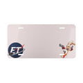 Custom Vanity License Plate – Electronic Treasure Logo & Enzo Mascot Design