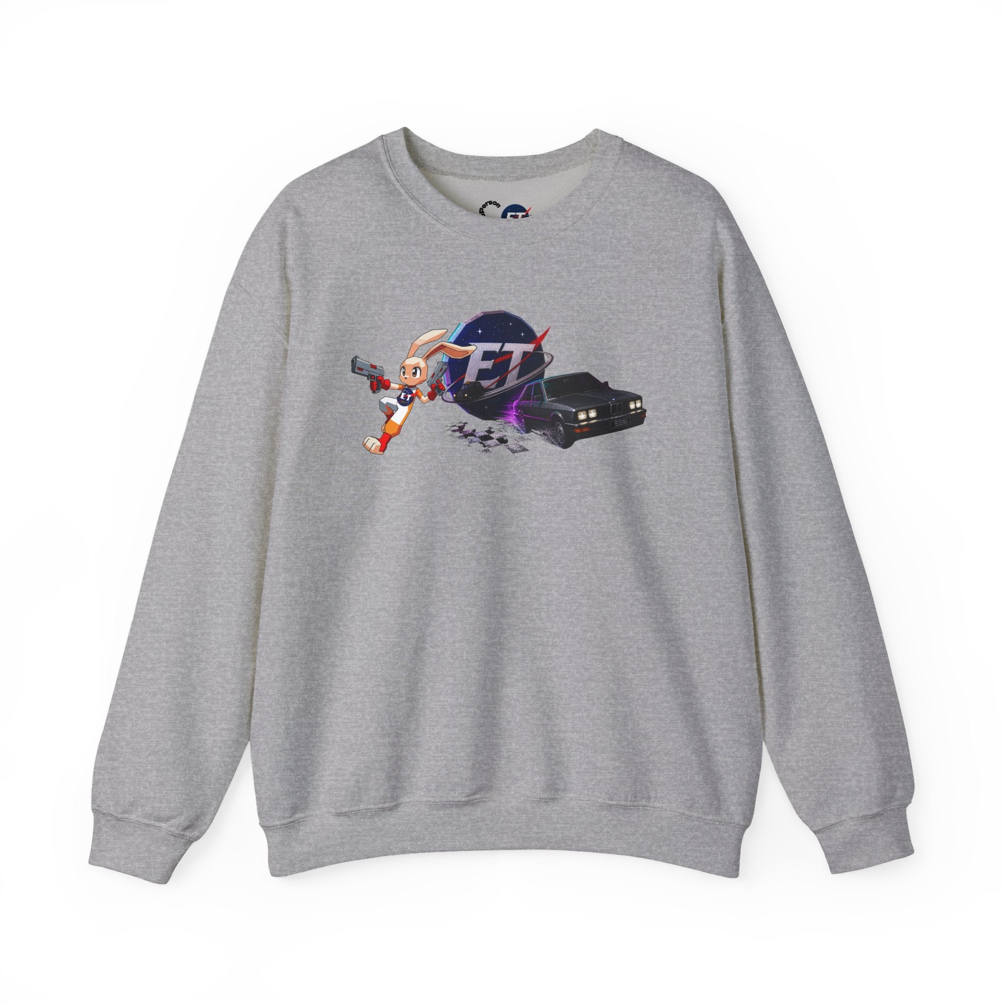 Red Retro Racer Anime Sweatshirt | Vaporwave JDM Car Graphic Crewneck | Y2K Streetwear Pullover | Unisex Racing Anime Print