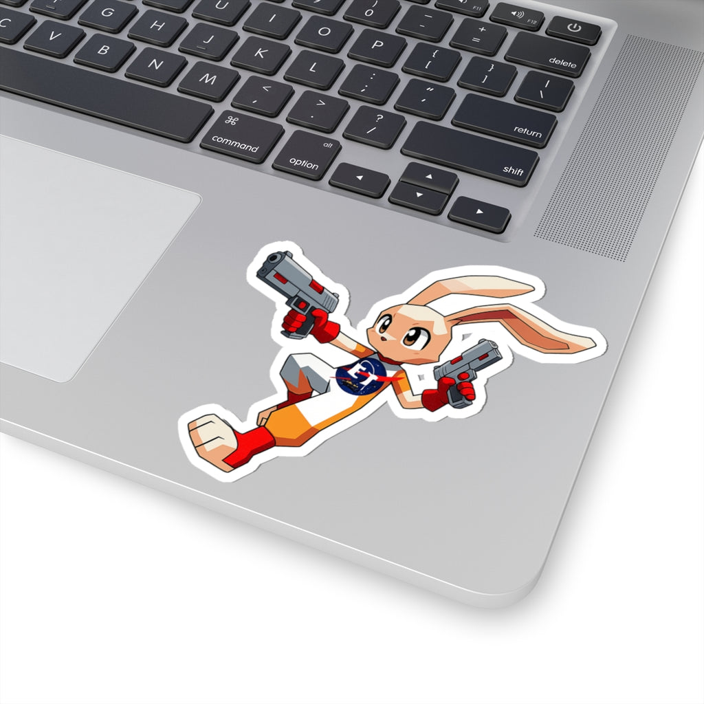 Enzo the Rabbit Kiss-Cut Sticker – Electronic Treasure Mascot Sticker