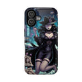 Magnetic Impact-Resistant Case — "The Shadow Wit" Gothic Noir Manga Femme Fatale Detective Design