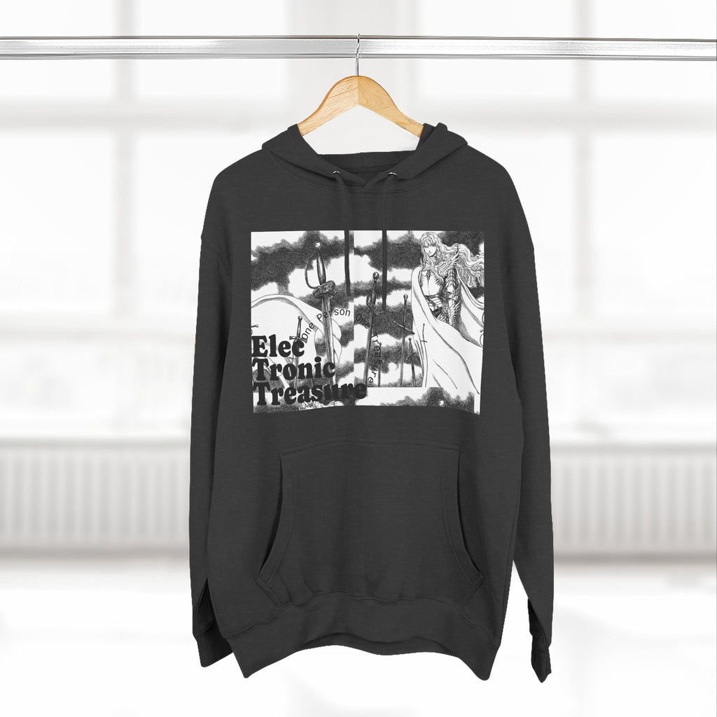 Griffith-Themed Fleece Hoodie — Electronic Treasure Graphic