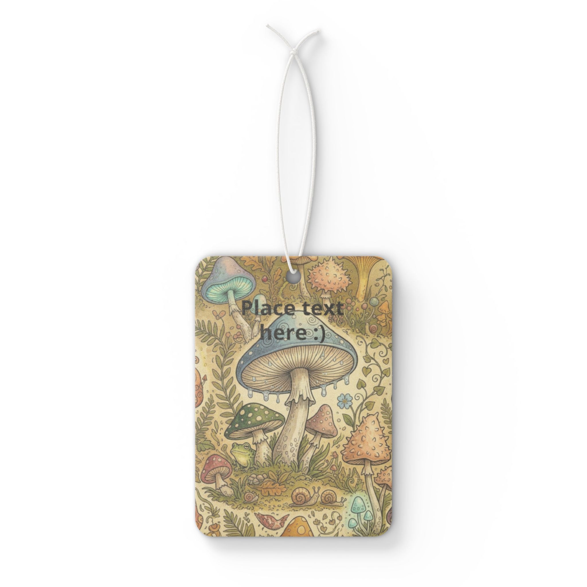 Fungi & Fresh — Cottagecore Mushroom Car Air Freshener ✨ Whimsical Forest Hanging Freshener | Cute Car Accessory