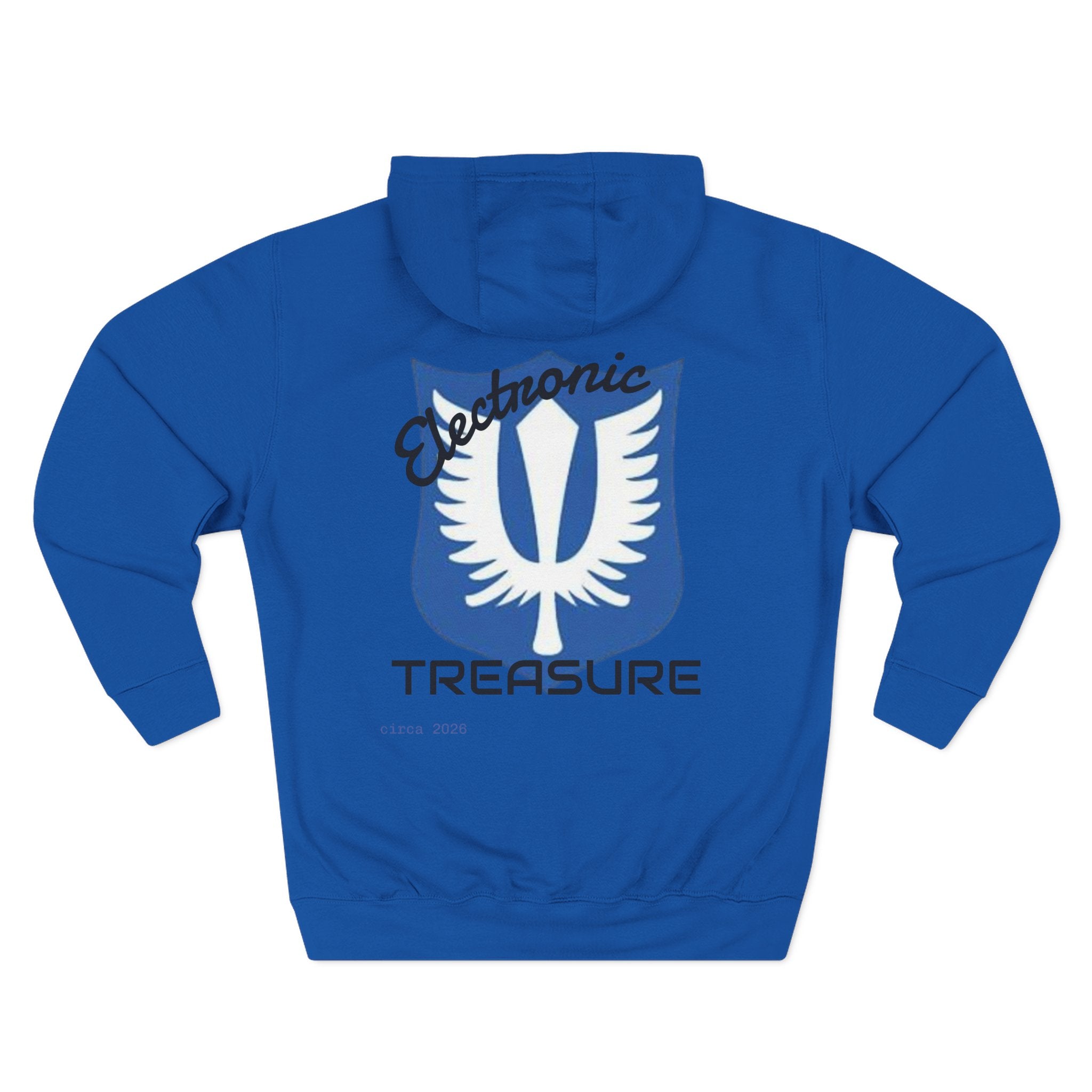 Griffith-Themed Fleece Hoodie — Electronic Treasure Graphic