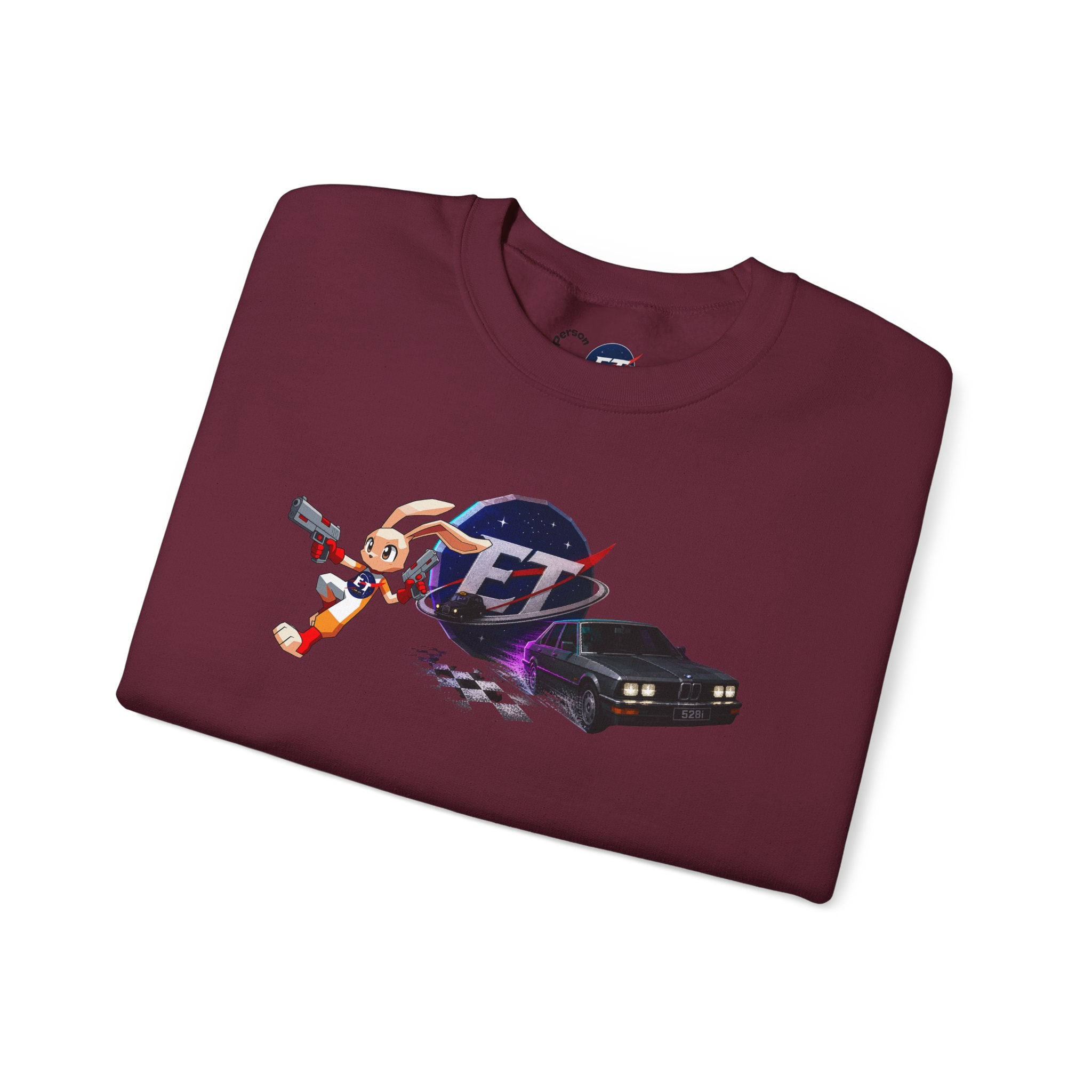 Retro Racer Anime Sweatshirt | Vaporwave JDM Car Graphic Crewneck | Y2K Streetwear Pullover | Unisex Racing Anime Print