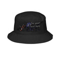 Enzo Mascot Embroidered Bucket Hat | Custom Text Anime JDM Bucket Hat | Personalized Car Club Hat | BMW Anime Streetwear Cap