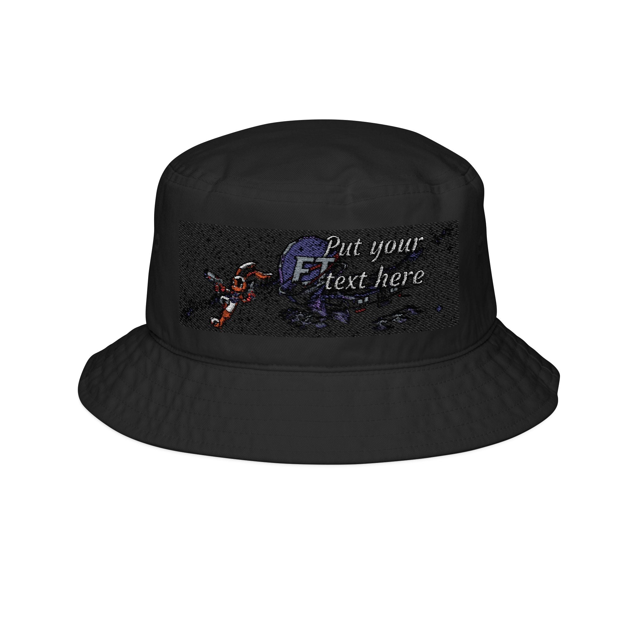 Enzo Mascot Embroidered Bucket Hat | Custom Text Anime JDM Bucket Hat | Personalized Car Club Hat | BMW Anime Streetwear Cap