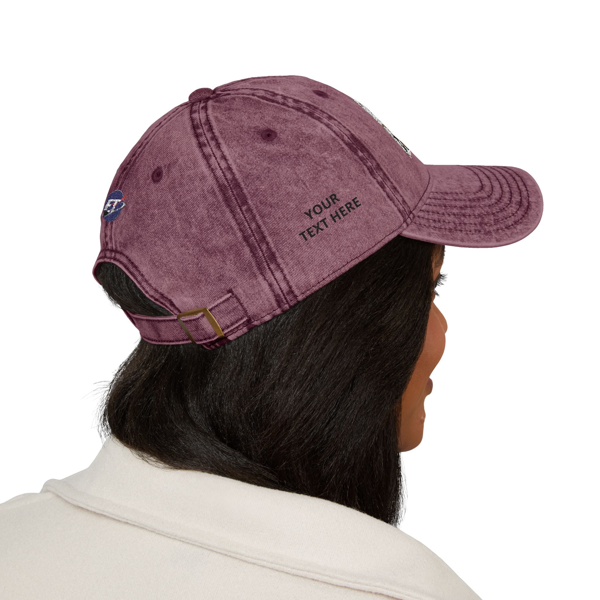 Red Haired Racer Vintage Embroidered Hat | Anime Racing Dad Cap | BMW Anime Washed Cap | Vocaloid Car Club Baseball Hat