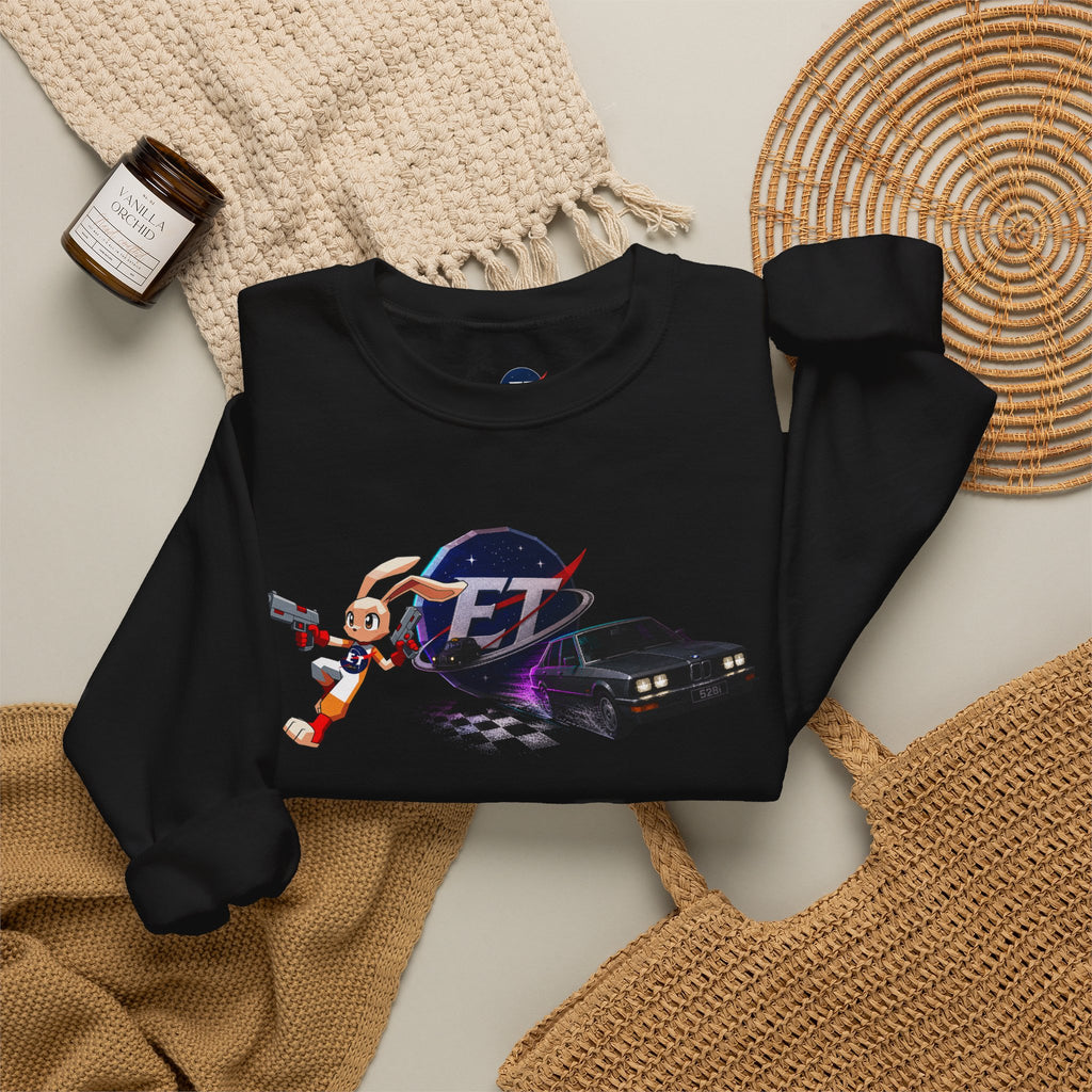 Red Retro Racer Anime Sweatshirt | Vaporwave JDM Car Graphic Crewneck | Y2K Streetwear Pullover | Unisex Racing Anime Print