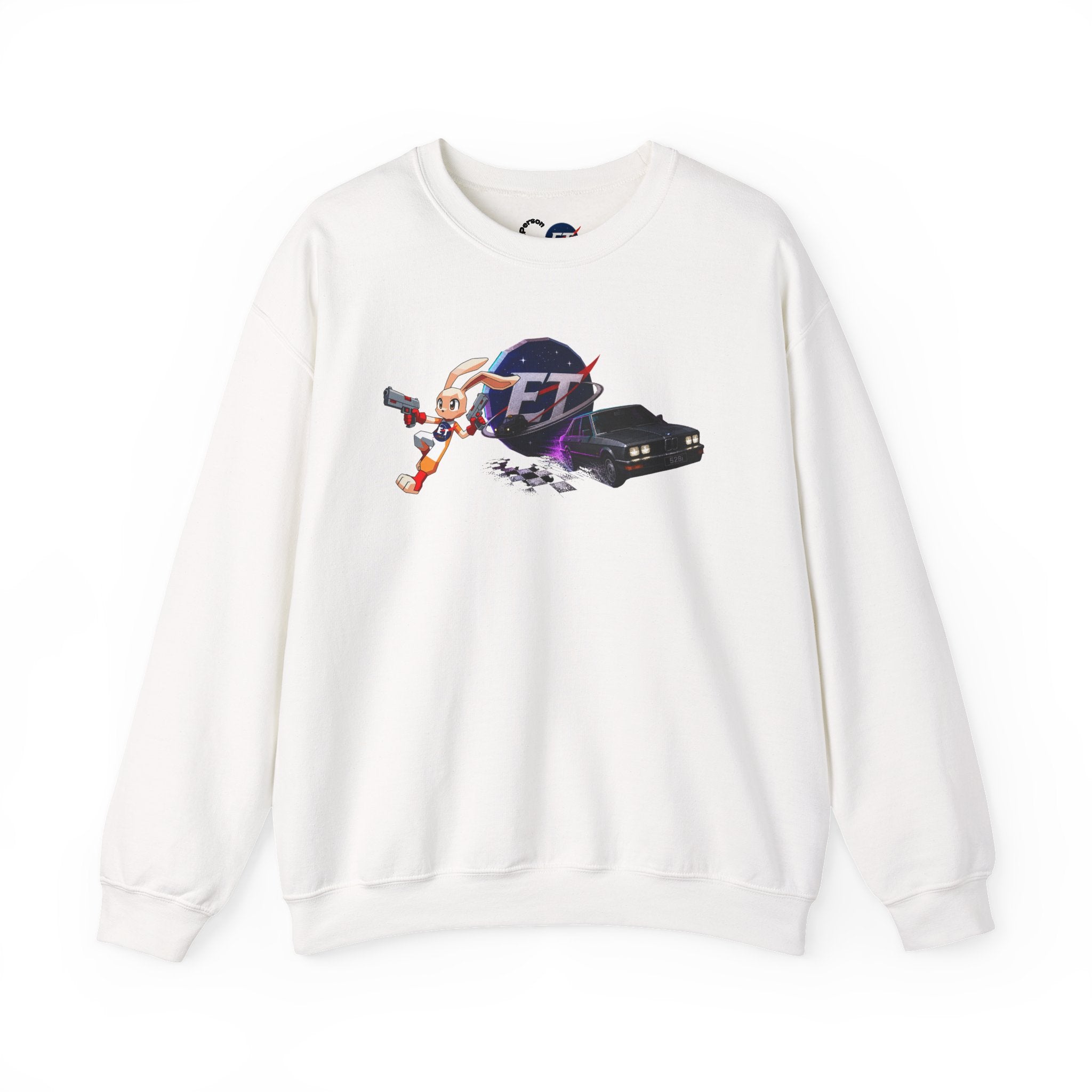 Retro Racer Anime Sweatshirt | Vaporwave JDM Car Graphic Crewneck | Y2K Streetwear Pullover | Unisex Racing Anime Print