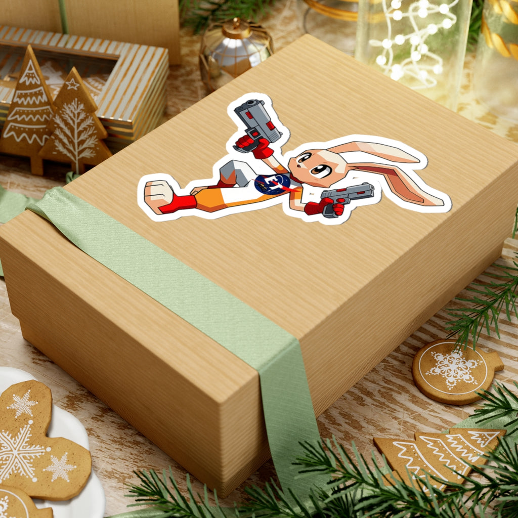 Enzo the Rabbit Kiss-Cut Sticker – Electronic Treasure Mascot Sticker