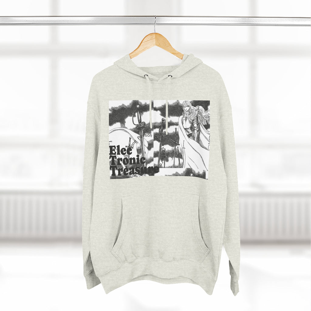 Griffith-Themed Fleece Hoodie — Electronic Treasure Graphic