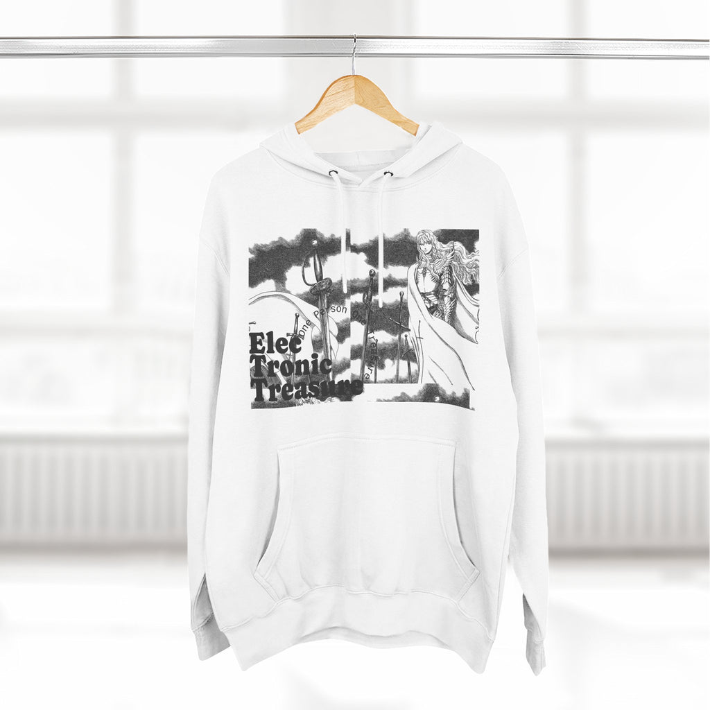 Griffith-Themed Fleece Hoodie — Electronic Treasure Graphic