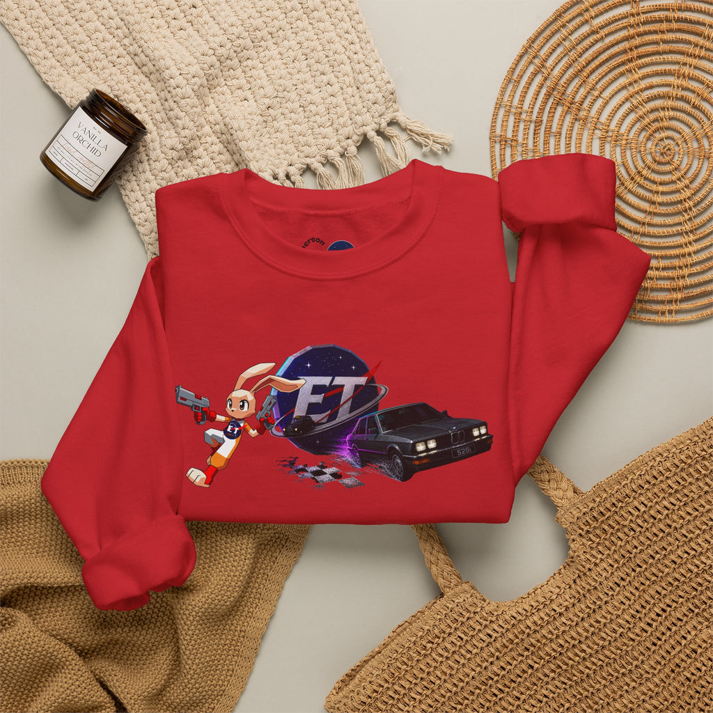 Retro Racer Anime Sweatshirt | Vaporwave JDM Car Graphic Crewneck | Y2K Streetwear Pullover | Unisex Racing Anime Print