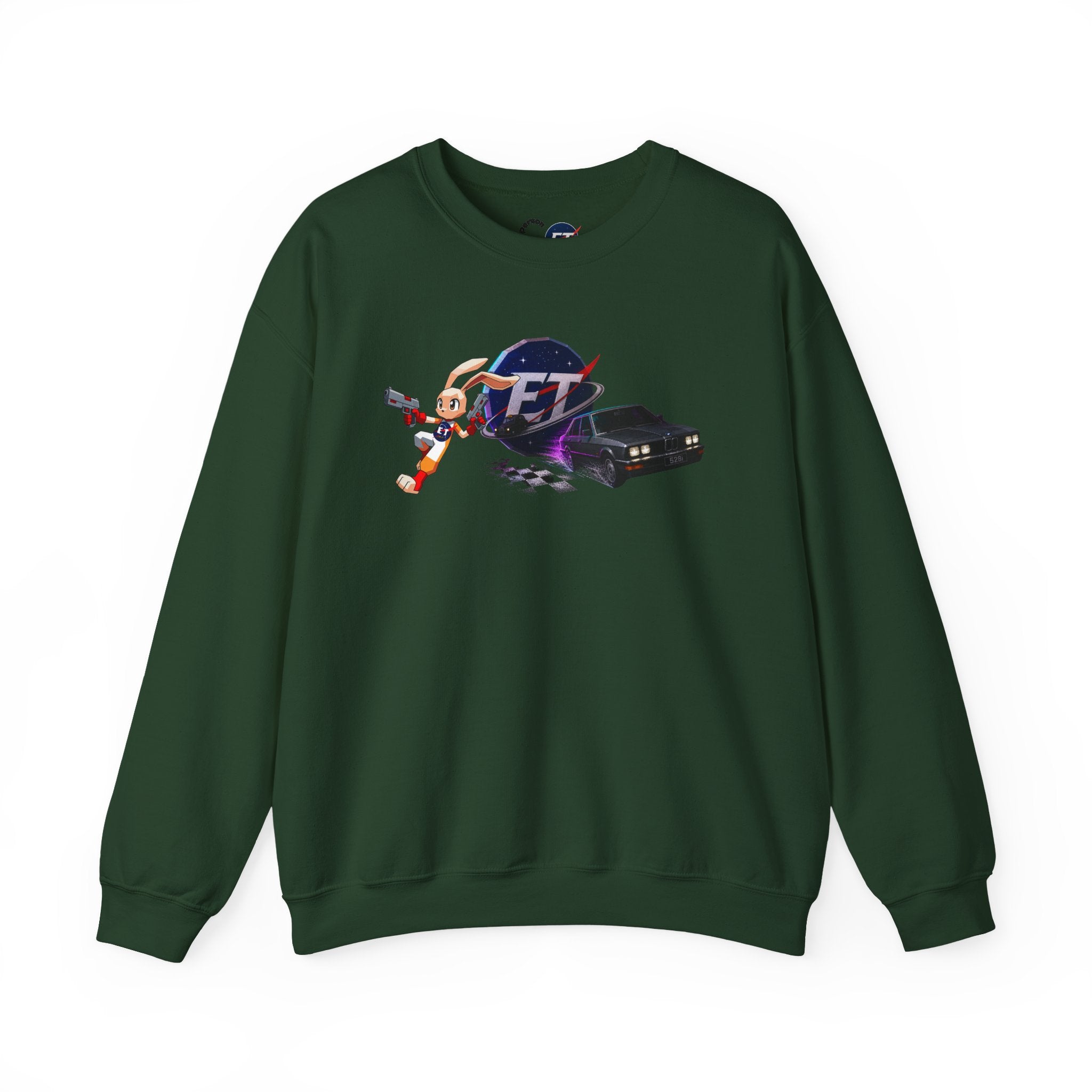 Retro Racer Anime Sweatshirt | Vaporwave JDM Car Graphic Crewneck | Y2K Streetwear Pullover | Unisex Racing Anime Print