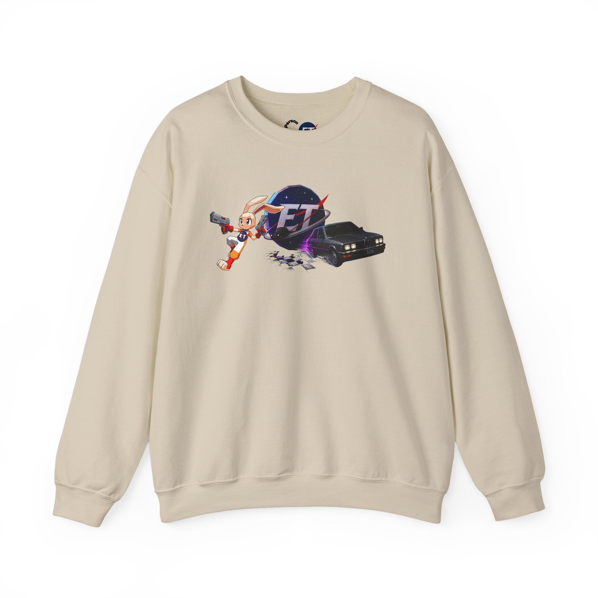 Retro Racer Anime Sweatshirt | Vaporwave JDM Car Graphic Crewneck | Y2K Streetwear Pullover | Unisex Racing Anime Print