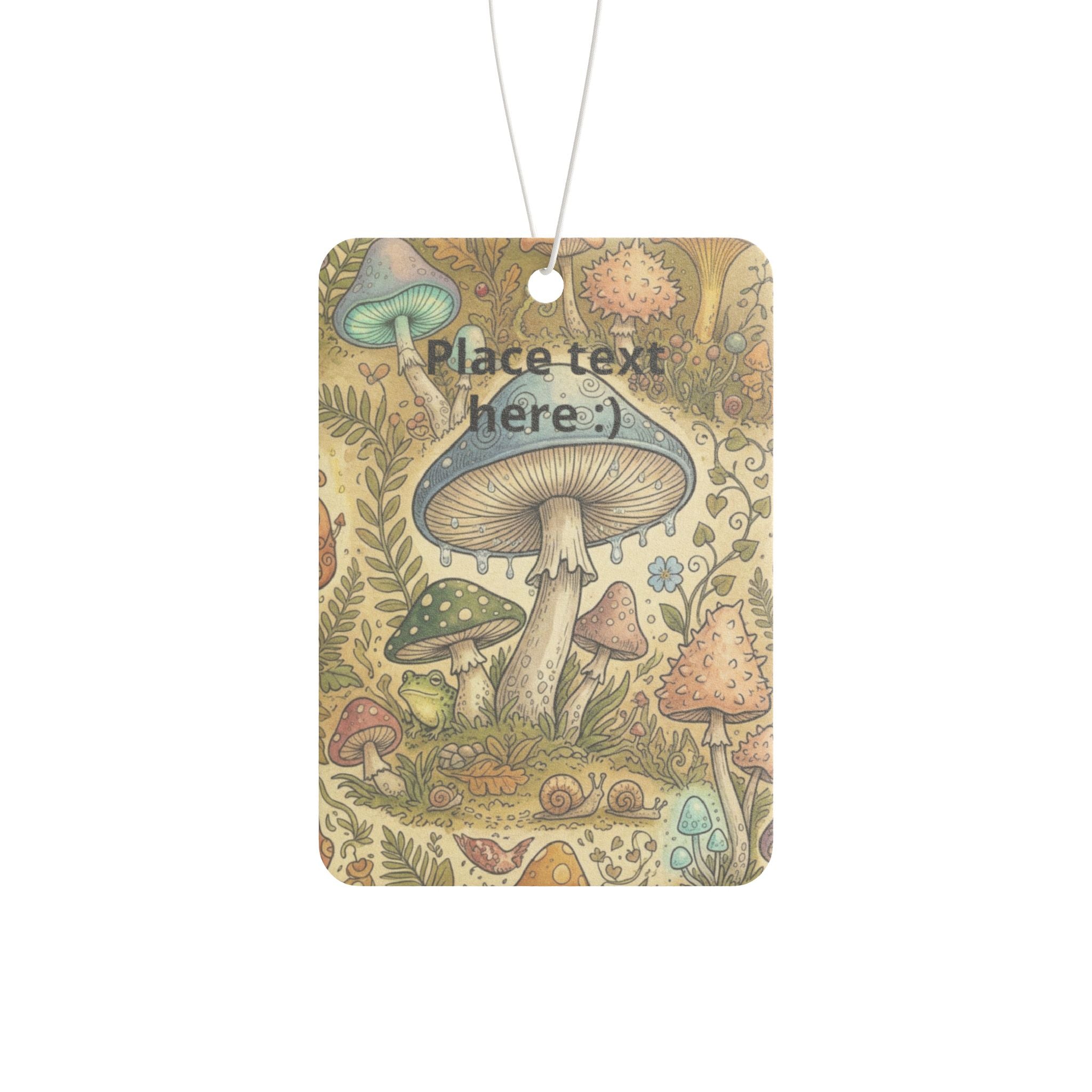 Fungi & Fresh — Cottagecore Mushroom Car Air Freshener ✨ Whimsical Forest Hanging Freshener | Cute Car Accessory