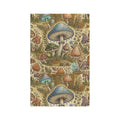 Woodland Mushroom Microfiber Tea Towel – Vintage Forest Fungi Kitchen Towel