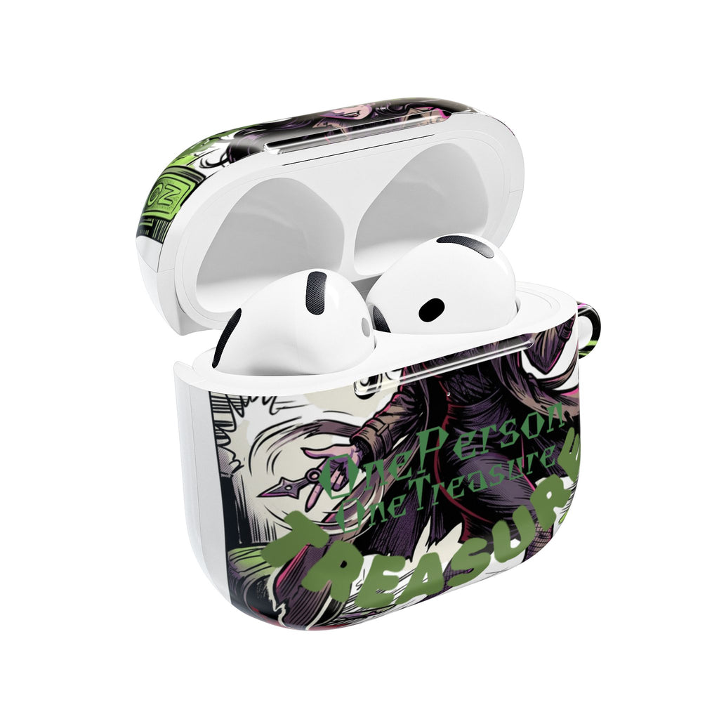Noir Detective AirPod Case — "Shadow Wit" Femme Fatale Design