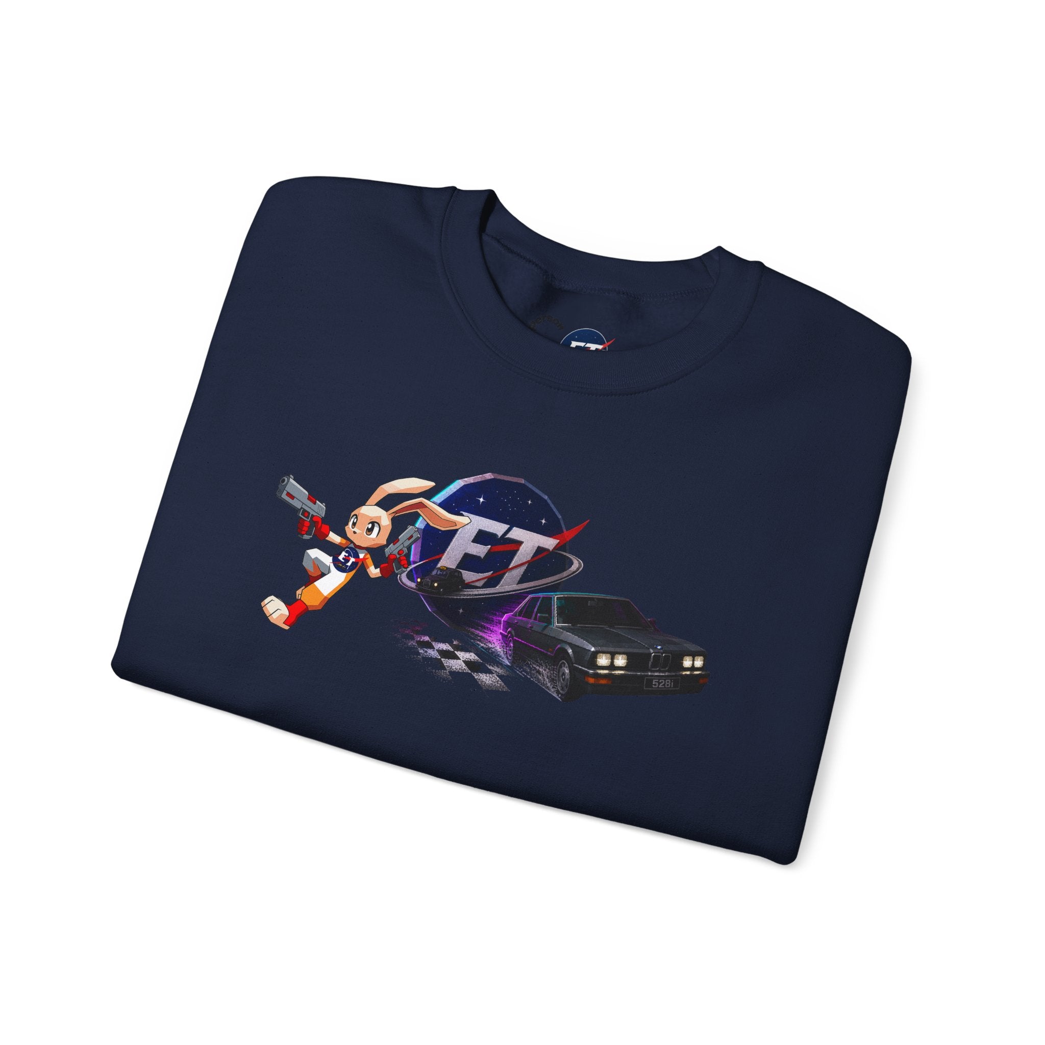 Retro Racer Anime Sweatshirt | Vaporwave JDM Car Graphic Crewneck | Y2K Streetwear Pullover | Unisex Racing Anime Print
