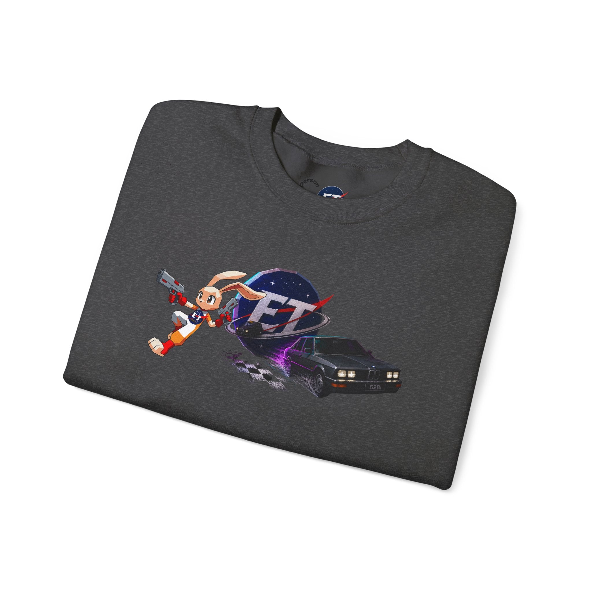 Retro Racer Anime Sweatshirt | Vaporwave JDM Car Graphic Crewneck | Y2K Streetwear Pullover | Unisex Racing Anime Print