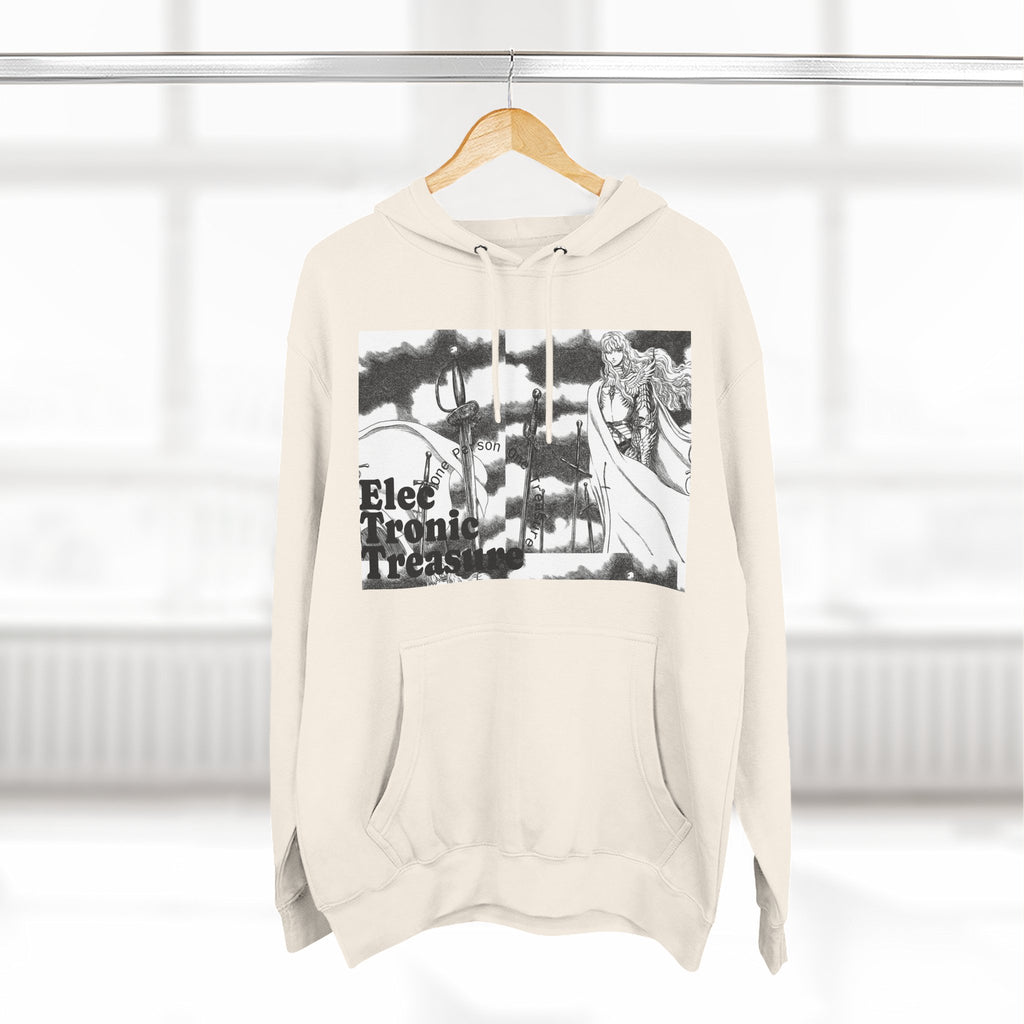 Griffith-Themed Fleece Hoodie — Electronic Treasure Graphic