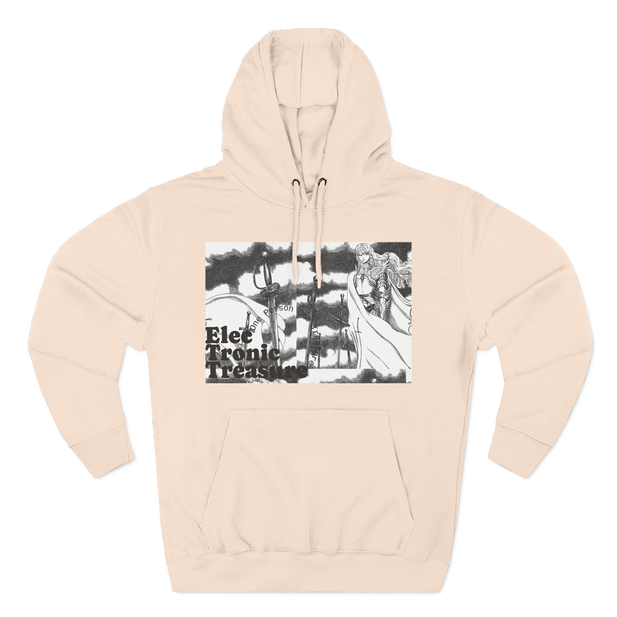 Griffith-Themed Fleece Hoodie — Electronic Treasure Graphic
