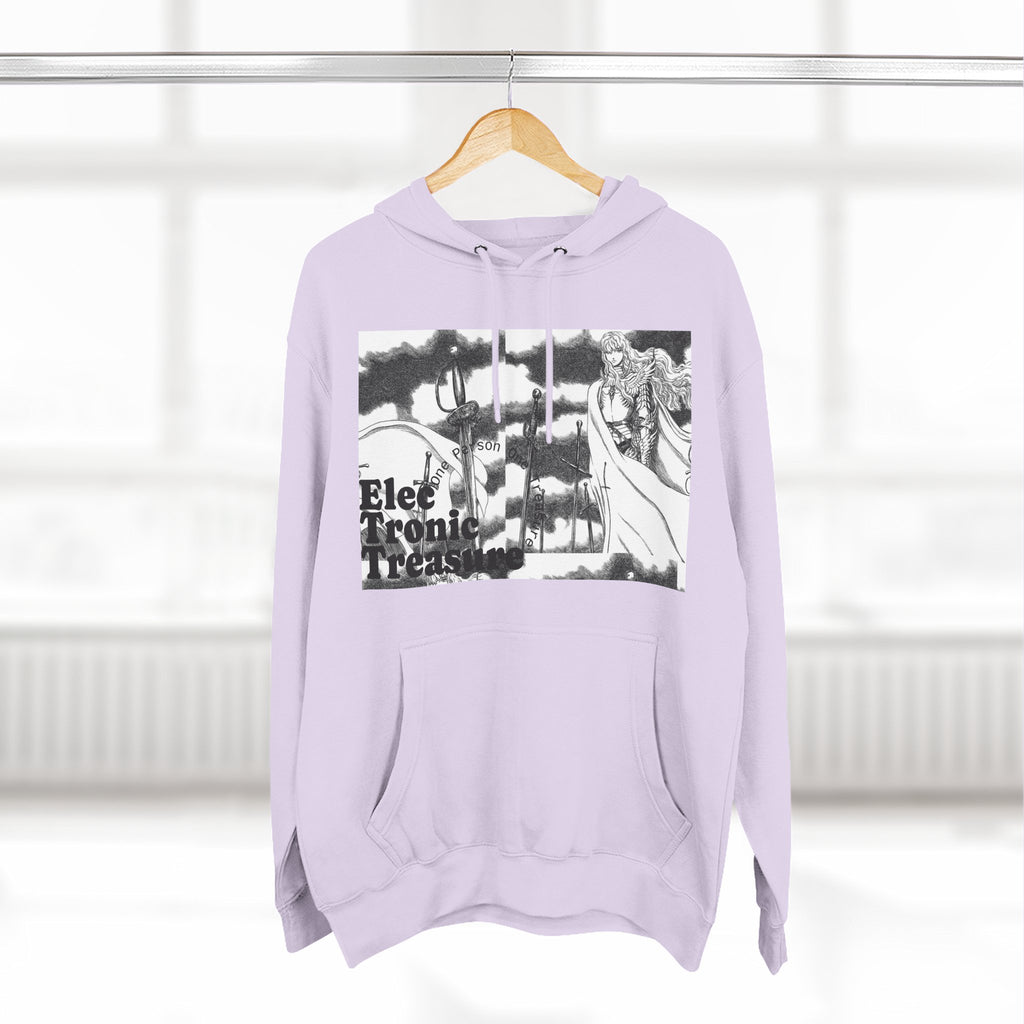 Griffith-Themed Fleece Hoodie — Electronic Treasure Graphic