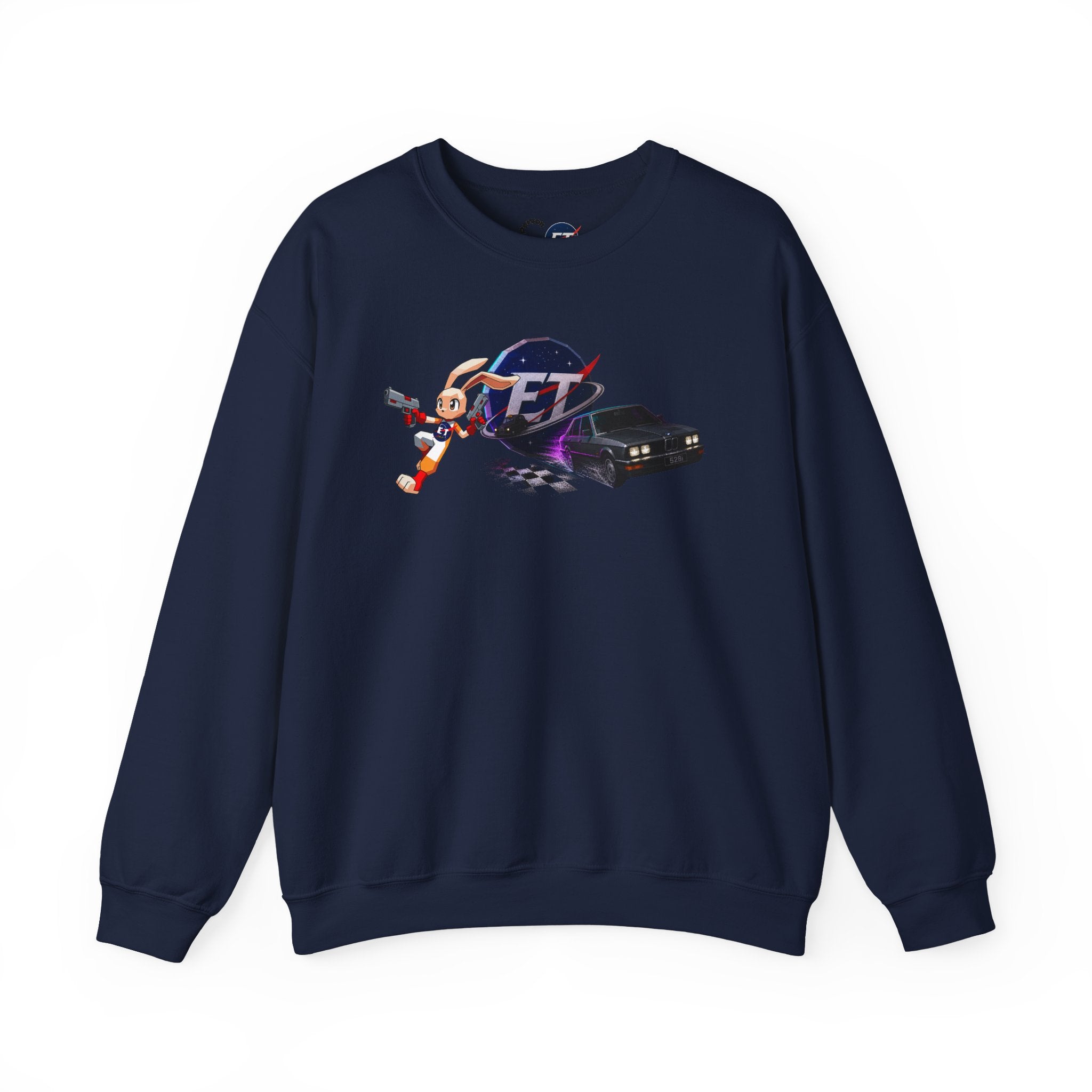 Retro Racer Anime Sweatshirt | Vaporwave JDM Car Graphic Crewneck | Y2K Streetwear Pullover | Unisex Racing Anime Print