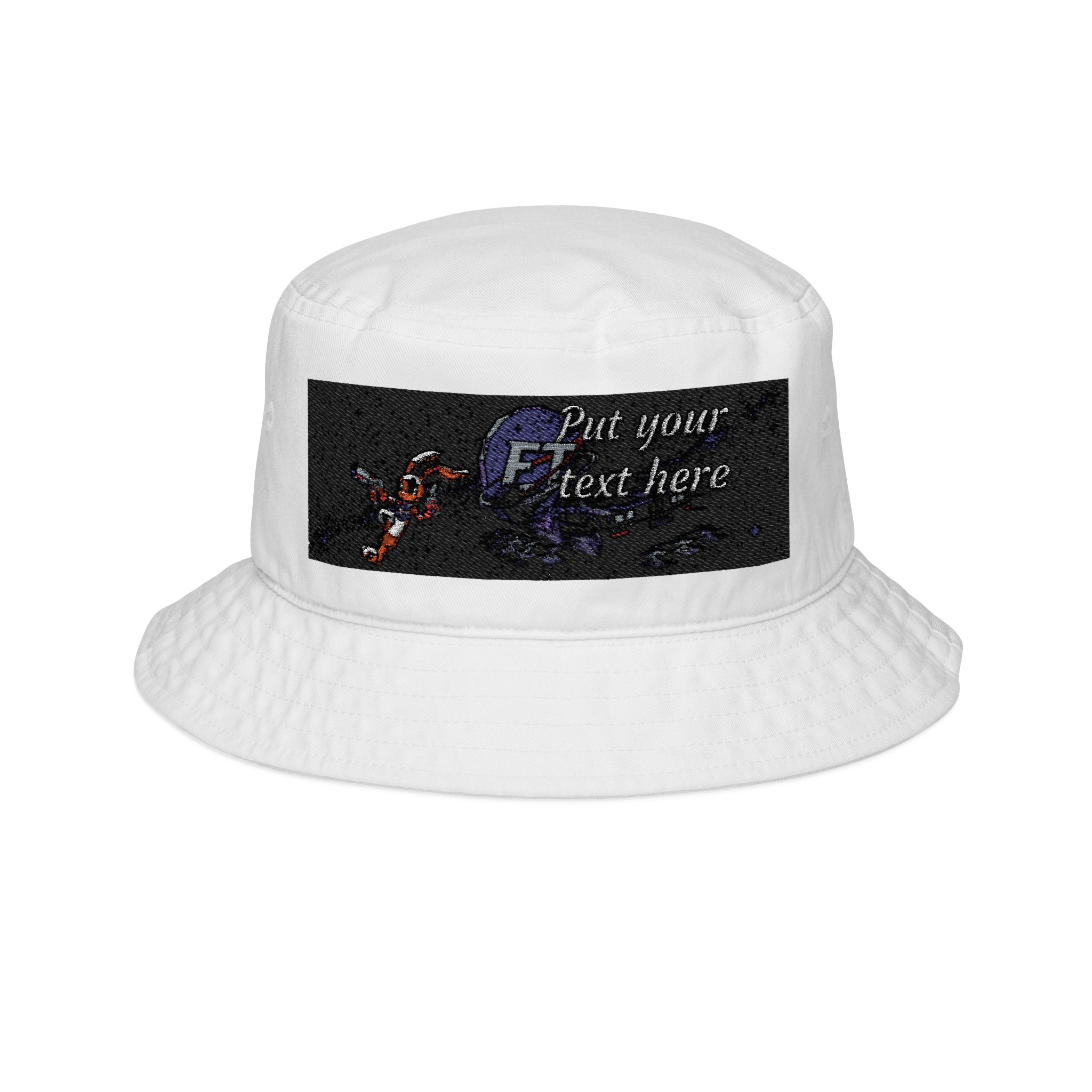 Enzo Mascot Embroidered Bucket Hat | Custom Text Anime JDM Bucket Hat | Personalized Car Club Hat | BMW Anime Streetwear Cap