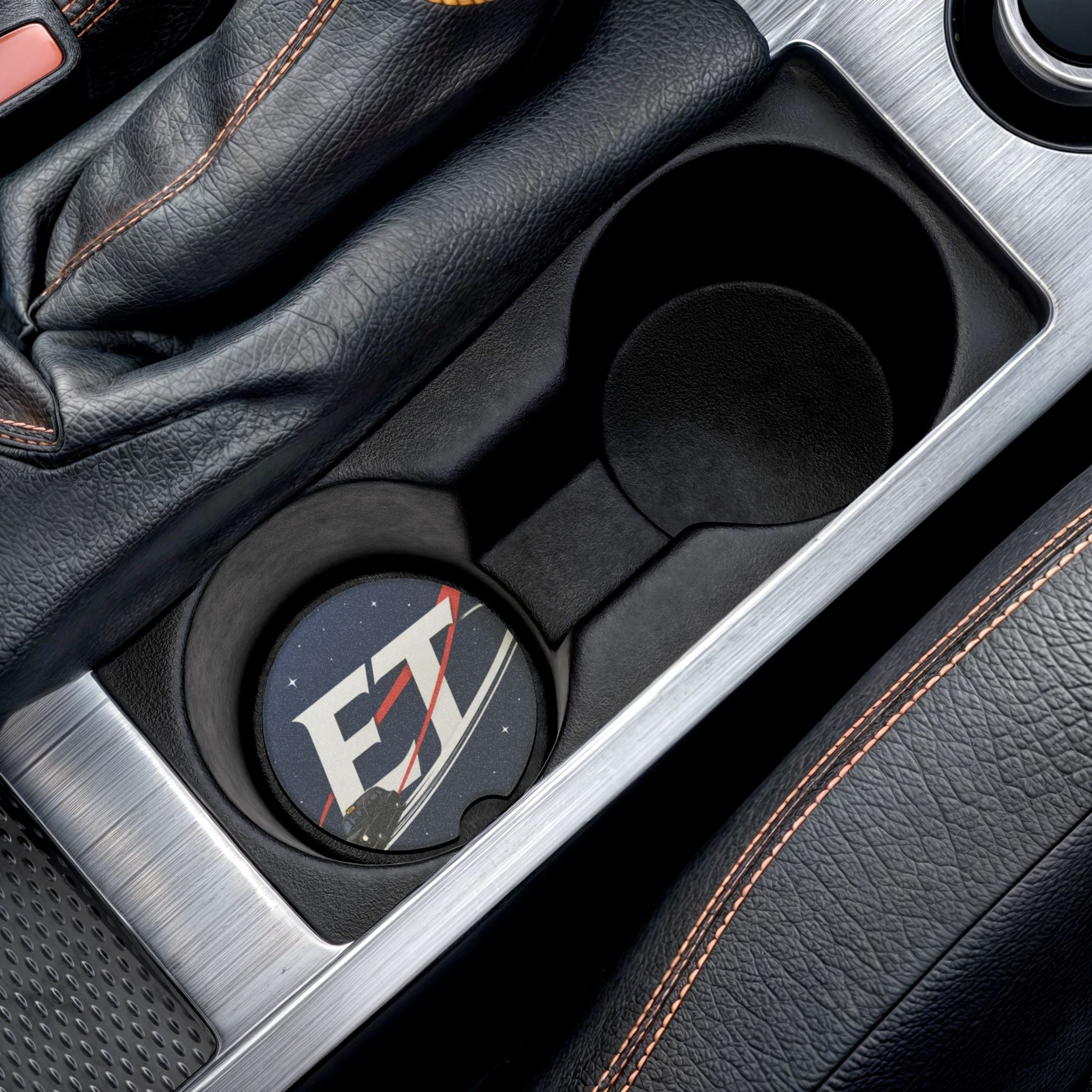 Soapstone Car Coaster — Electronic Treasure Cup Holder Insert