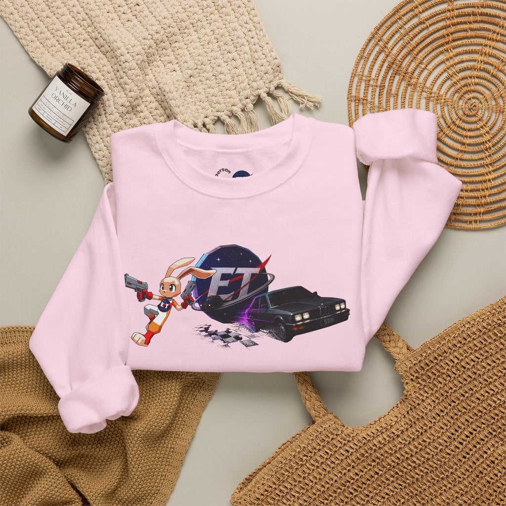 Red Retro Racer Anime Sweatshirt | Vaporwave JDM Car Graphic Crewneck | Y2K Streetwear Pullover | Unisex Racing Anime Print