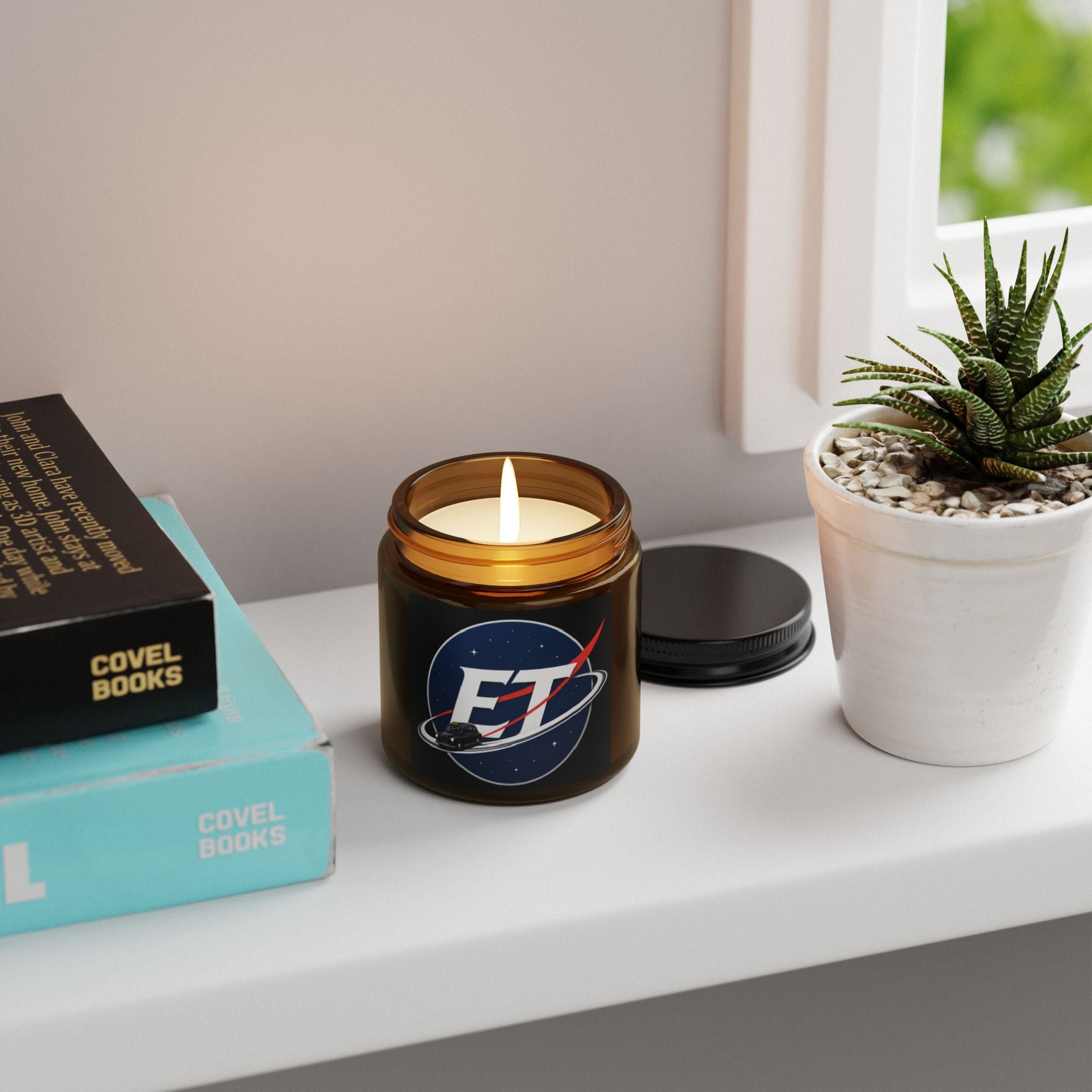 Electronic Treasure Signature Soy Candle | Hand-Poured Logo Candle | Clean Burn Home Fragrance