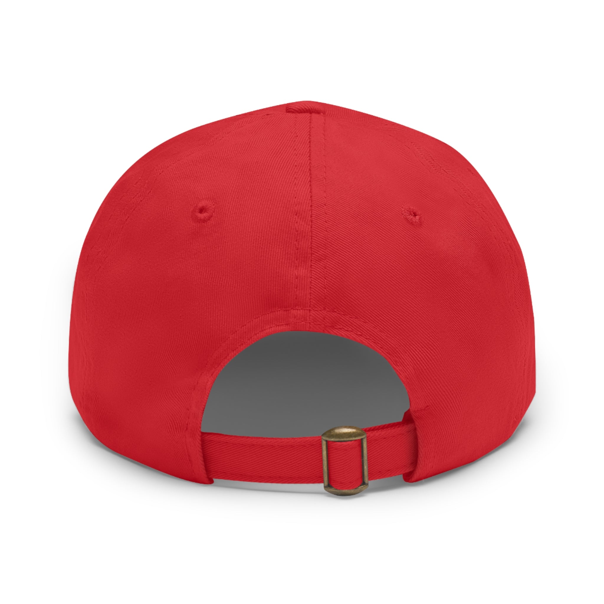Electronic Treasure Dad Hat – Enzo Mascot Rectangular Leather Patch Cap