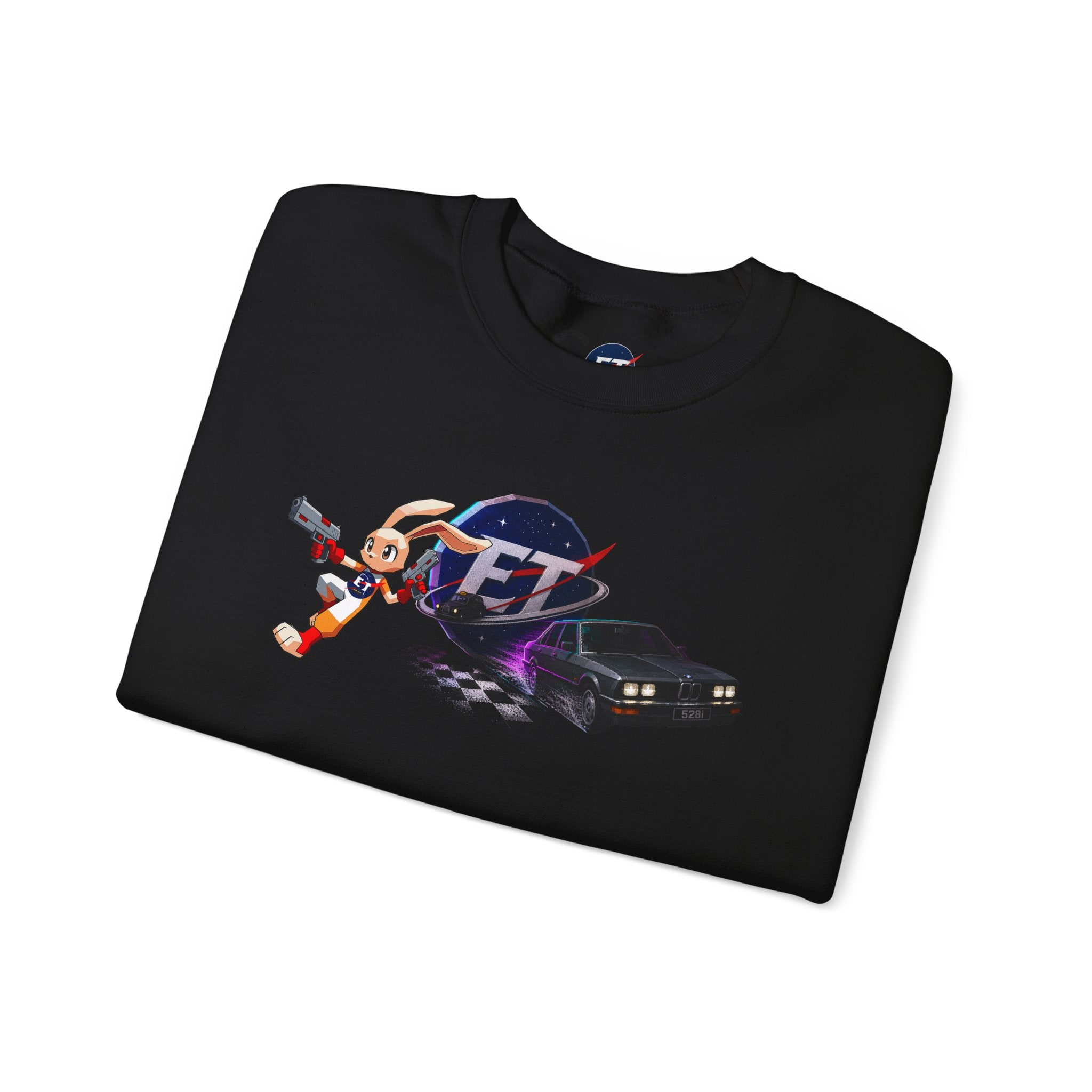 Retro Racer Anime Sweatshirt | Vaporwave JDM Car Graphic Crewneck | Y2K Streetwear Pullover | Unisex Racing Anime Print