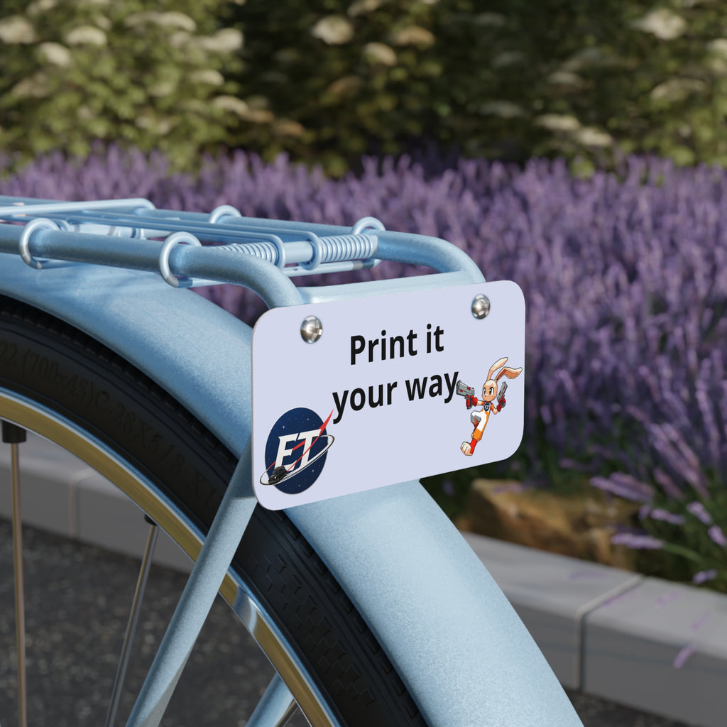 Custom Mini License Plate – Personalized aluminum Bike & Car vanity Tag
