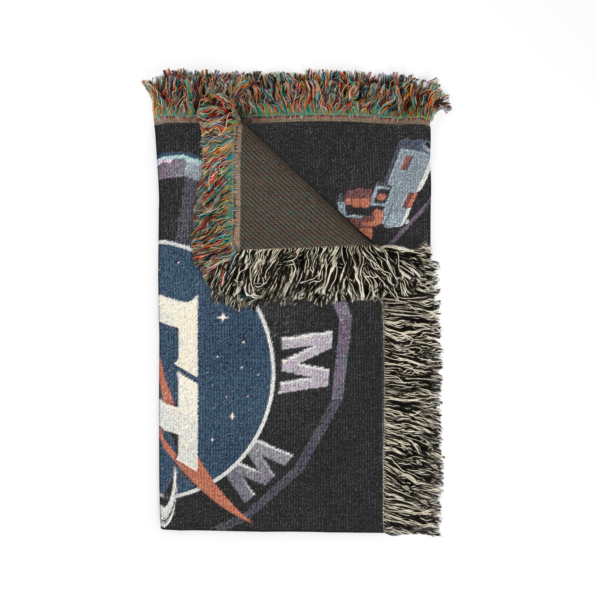 Electronic Treasure Woven Throw Blanket – Enzo Mascot Retro Car Art