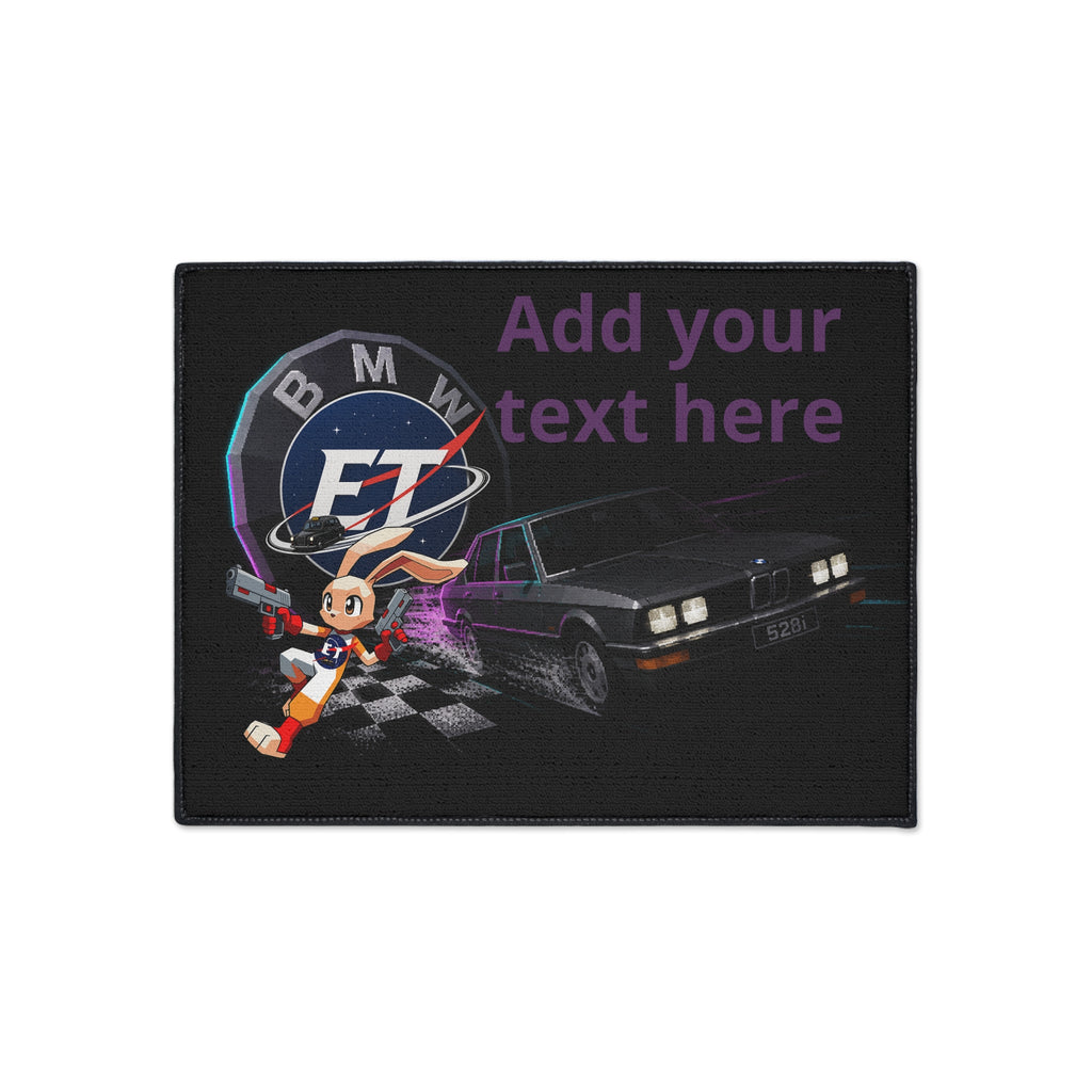 Electronic Treasure Heavy Duty Floor Mat – Enzo Mascot Retro Racer Custom Mat