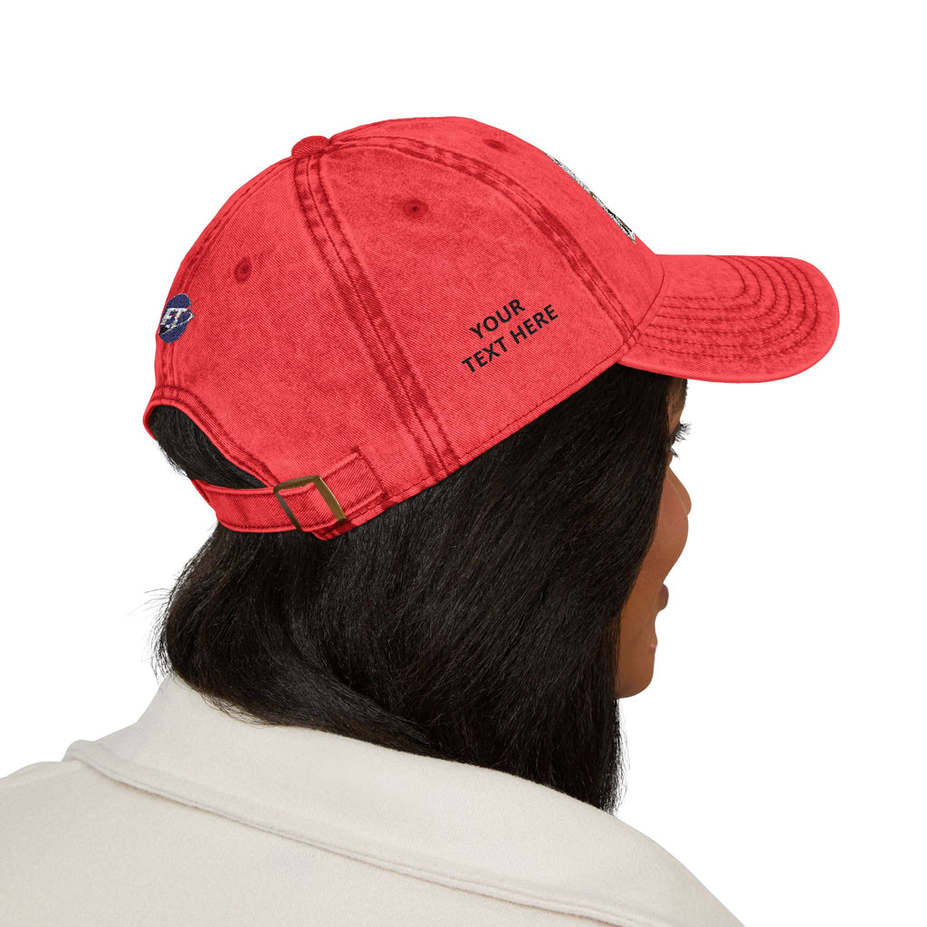 Red Haired Racer Vintage Embroidered Hat | Anime Racing Dad Cap | BMW Anime Washed Cap | Vocaloid Car Club Baseball Hat