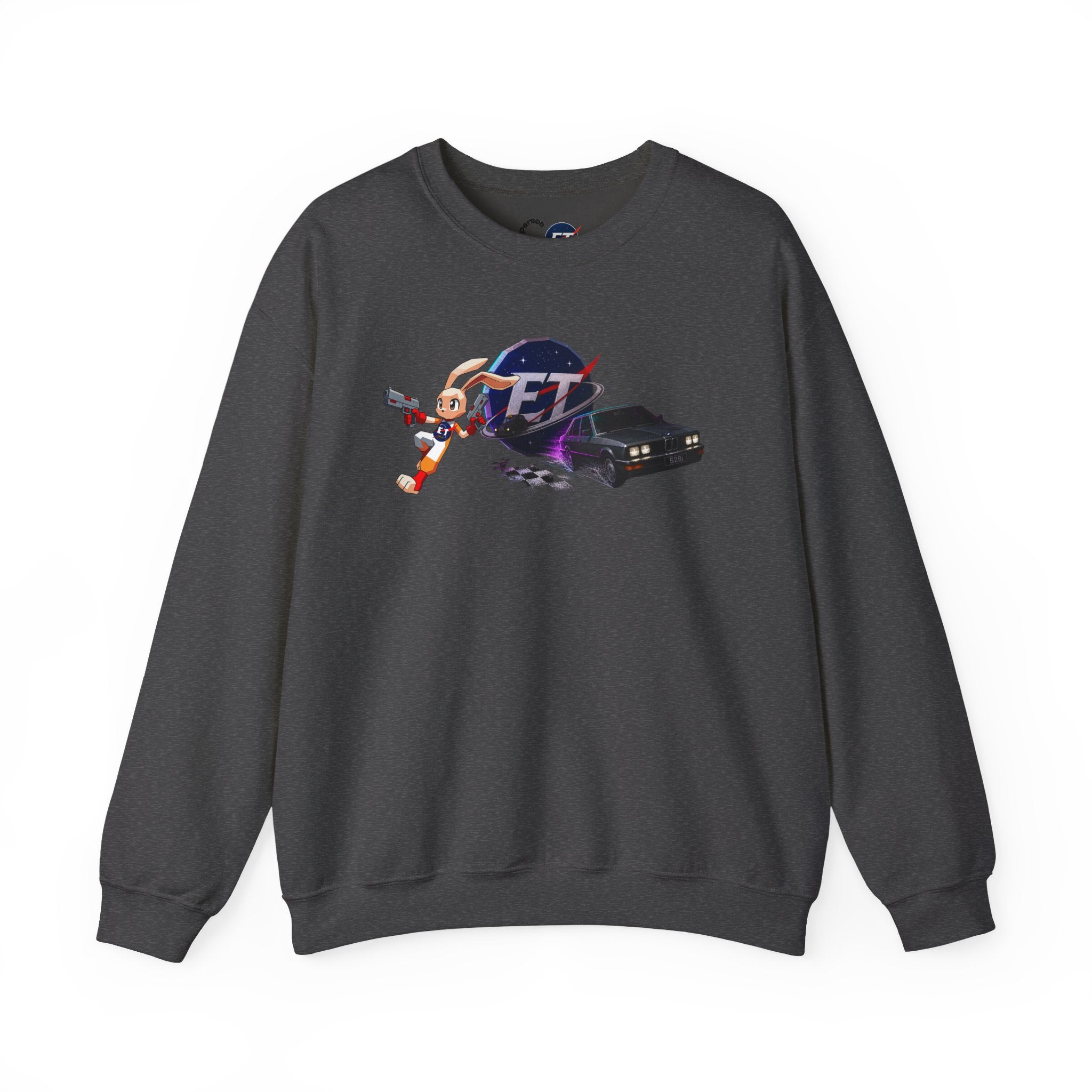 Retro Racer Anime Sweatshirt | Vaporwave JDM Car Graphic Crewneck | Y2K Streetwear Pullover | Unisex Racing Anime Print