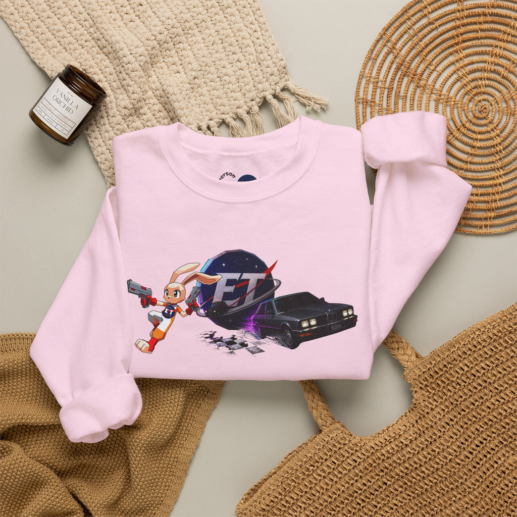 Retro Racer Anime Sweatshirt | Vaporwave JDM Car Graphic Crewneck | Y2K Streetwear Pullover | Unisex Racing Anime Print