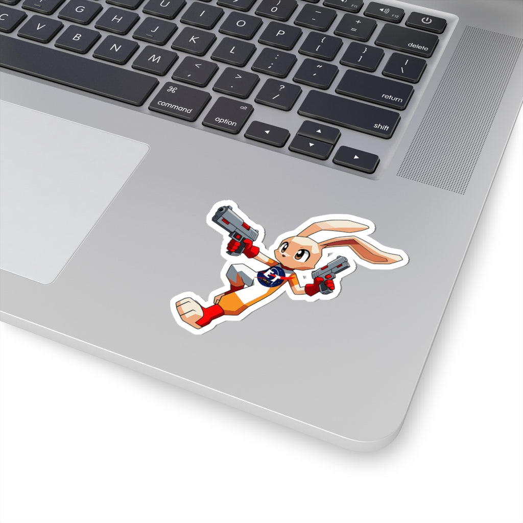 Enzo the Rabbit Kiss-Cut Sticker – Electronic Treasure Mascot Sticker