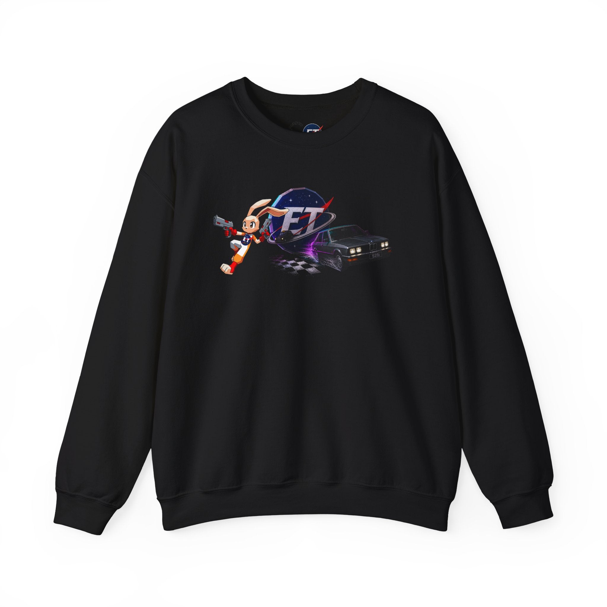 Retro Racer Anime Sweatshirt | Vaporwave JDM Car Graphic Crewneck | Y2K Streetwear Pullover | Unisex Racing Anime Print