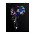 BMW Neon Drift Poster